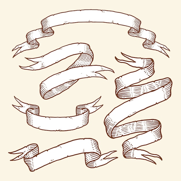 Banners Vintage Ribbon