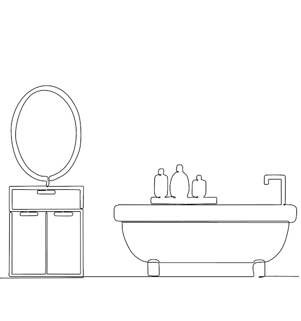 Un baño con un fregadero y un espejo