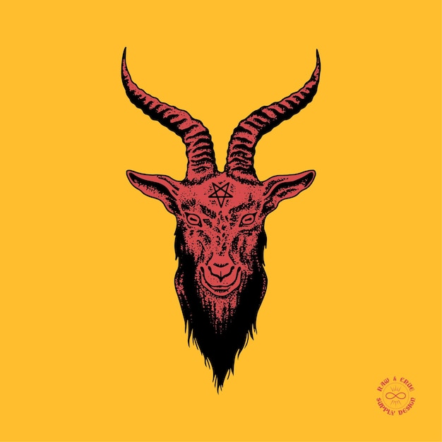 Baphomet con estilo punteado