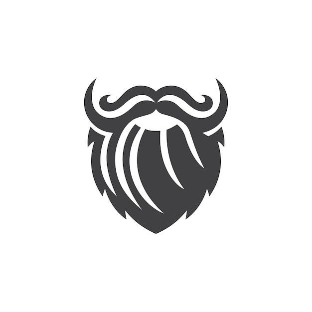 una barba con un bigote y un icono de bigote