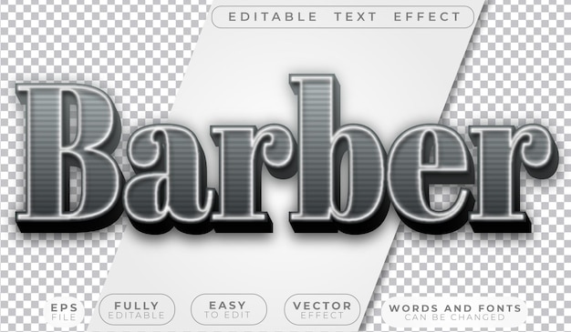 Barber Retro Razor Gentleman Es un archivo de texto vectorial totalmente editable