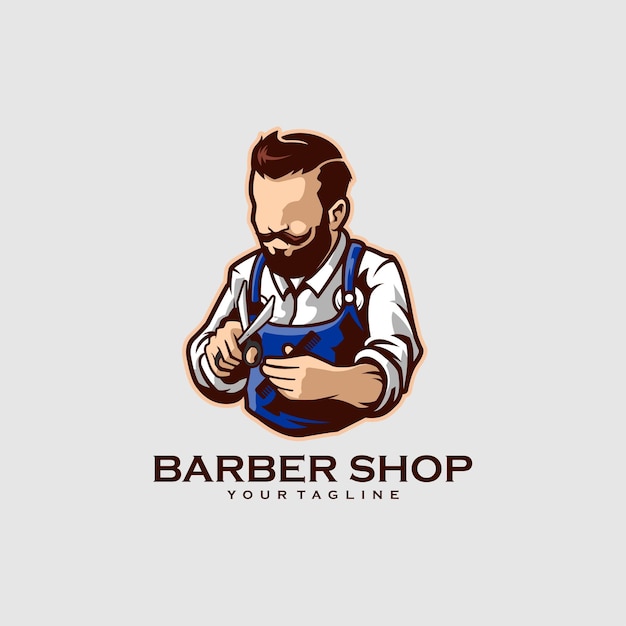 Barber shop beard man peinado de salón