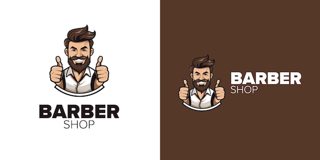 Barber039s pride muestra tu herencia con una barbería vintage mascota diseño de logotipo vector