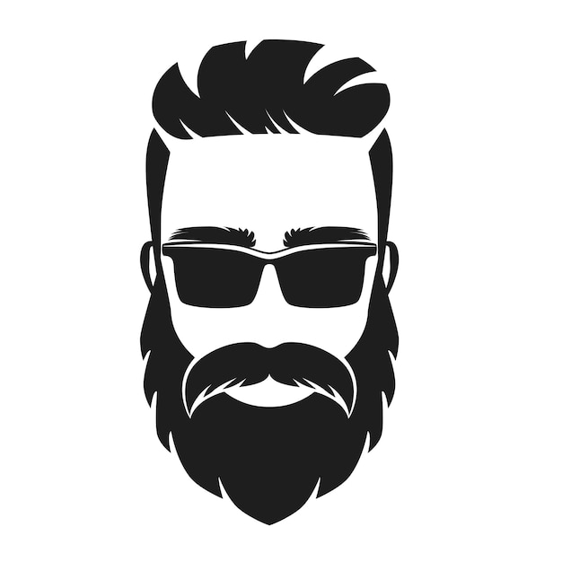 La barbería de la cabeza hipster