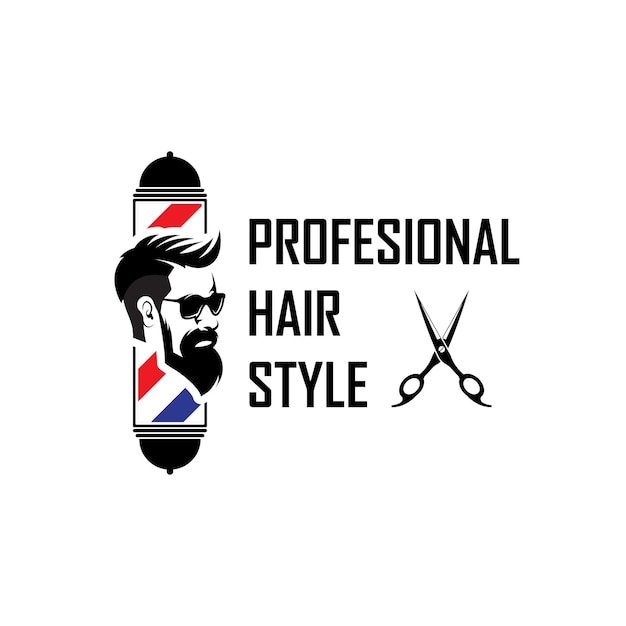 Barbería logo icono vector