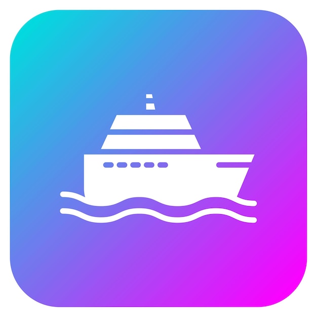 un barco está pintado en púrpura y azul con un fondo púrpura Y azul