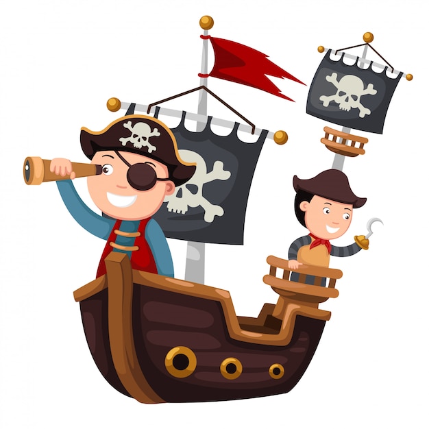El barco pirata.