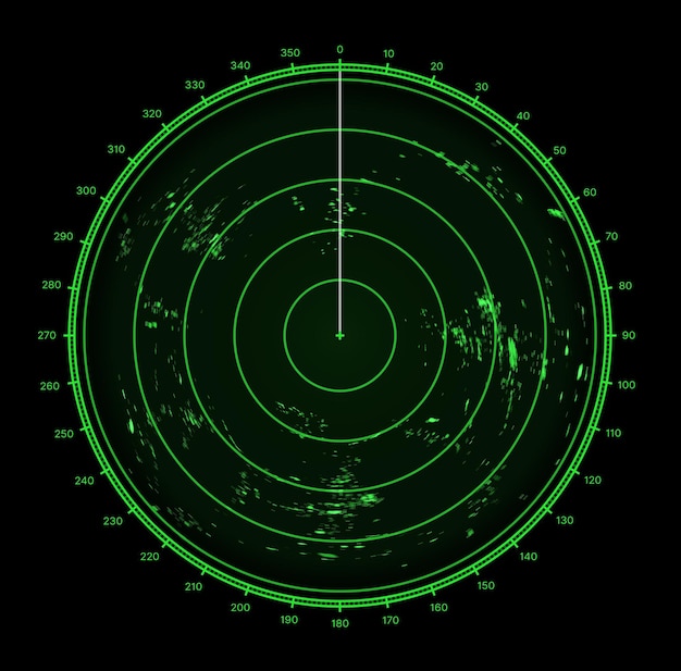 Barco radar sonar pantalla militar objetivo objetivo exploración