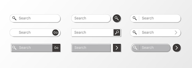 Barra de búsqueda para diseño de interfaz de usuario y sitio web
