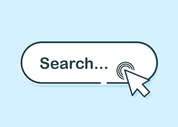 Barra de búsqueda de diseño de ui y sitio web Búsqueda de la dirección y el icono de la barra de navegación Colección de plantillas de formularios de búsqueda para sitios web