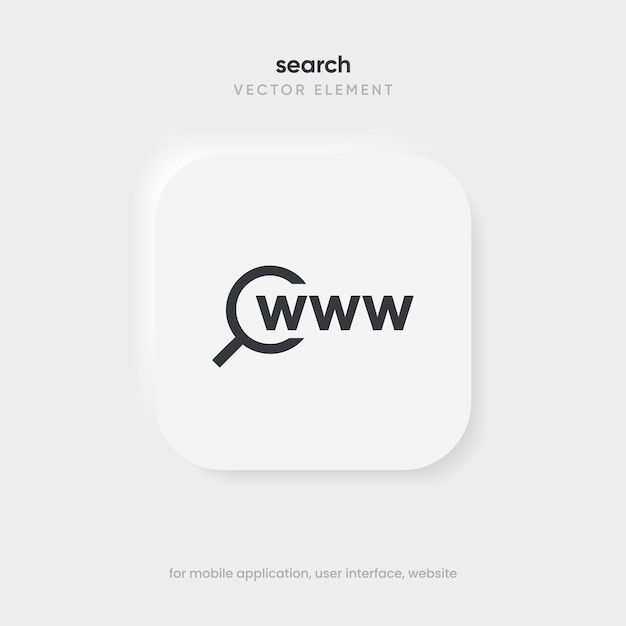 Barra de búsqueda con sugerencias para el diseño UI UX y dirección de búsqueda del sitio web e icono de la barra de navegación