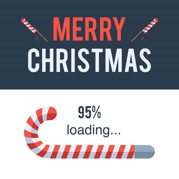 Barra de carga Feliz Navidad
