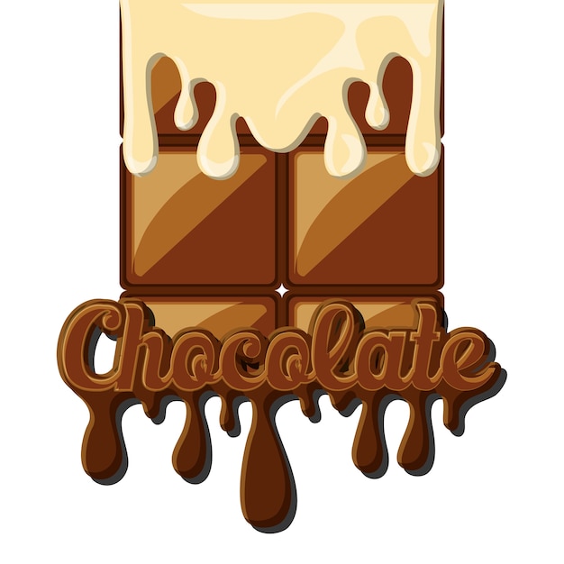barra de chocolate derretida icono