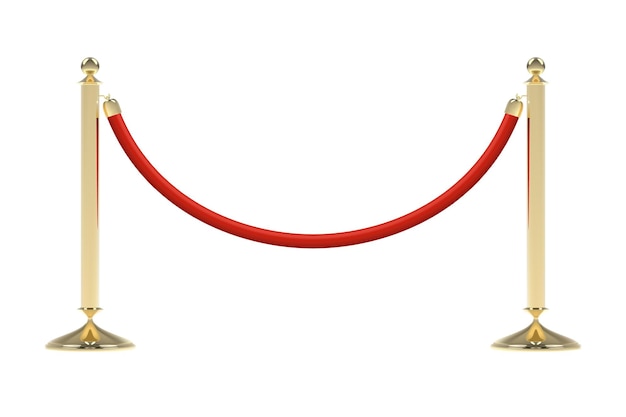 Barreras con cuerda roja