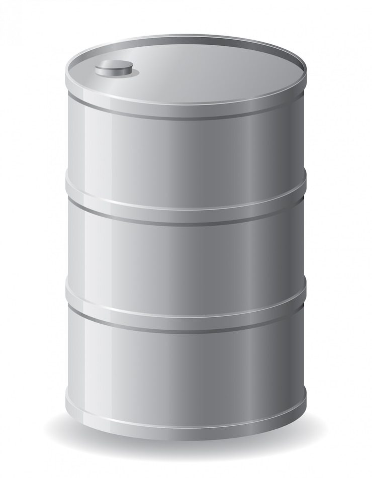 Vector barril metalico