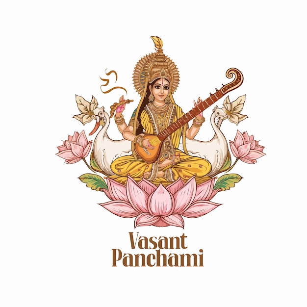 Vector basant panchami el 26 de febrero