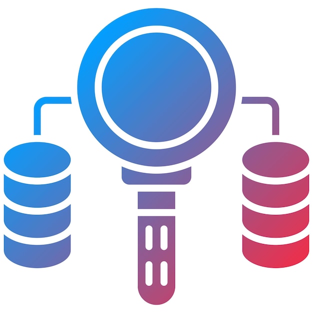 Base de datos Imagen vectorial de icono de escaneo Se puede utilizar para alojamiento web
