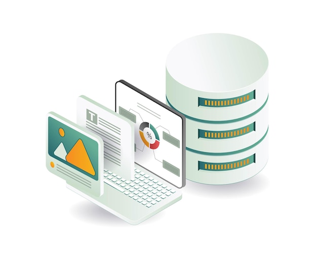 Base de datos informática de servidores de tecnología de la información
