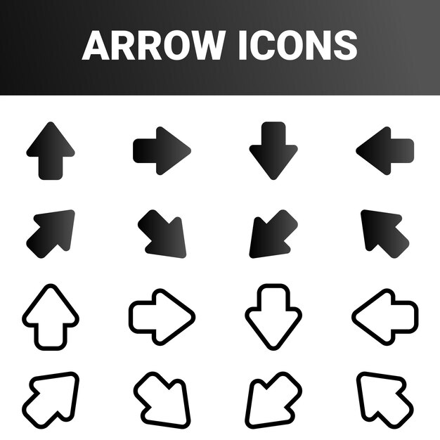 Base de los iconos de flecha