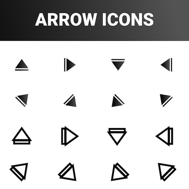 Base de los iconos de flecha