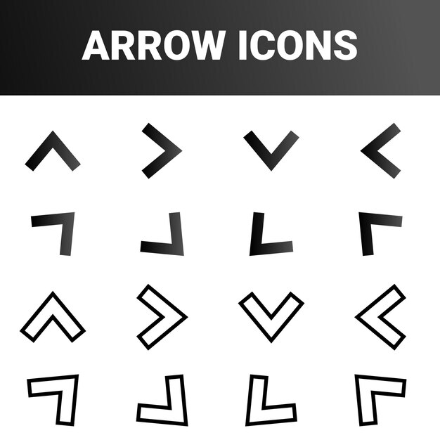 Base de los iconos de flecha