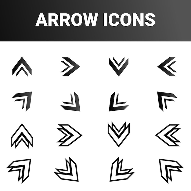 Base de los iconos de flecha