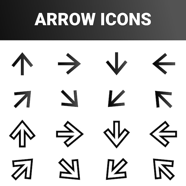 Base de los iconos de flecha
