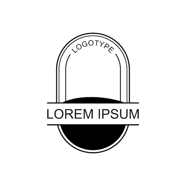 base de placa para logotipo vectorial