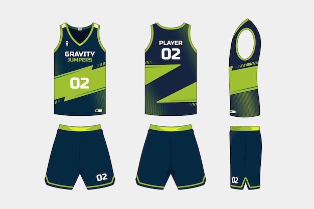 Basketball uniform mockup