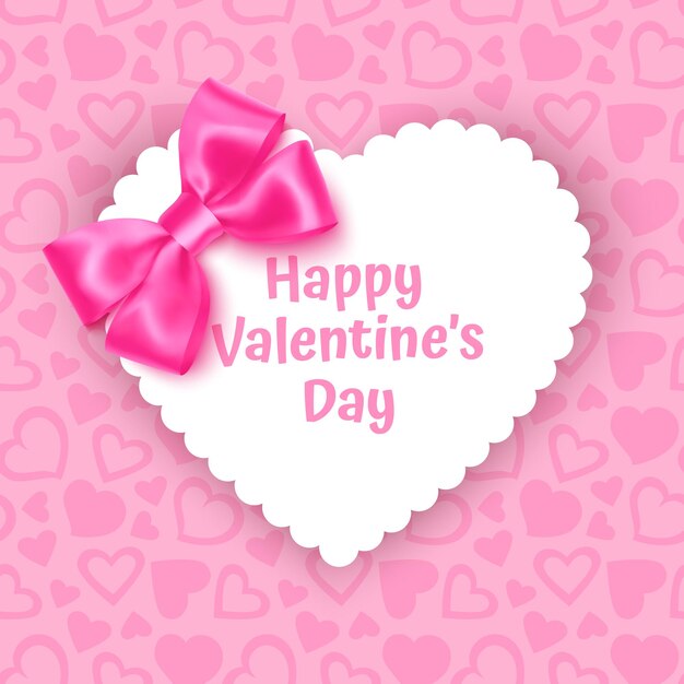 Bastidor con forma de corazón en la trama de fondo rosa festivo con corazones sobre fondo rosa pastel