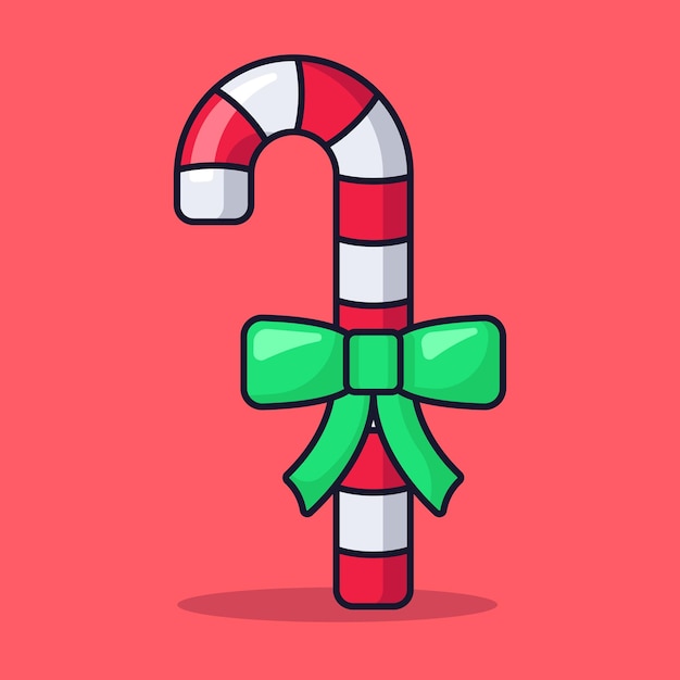 Bastón de caramelo de Navidad