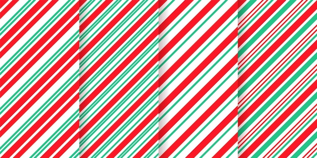 Bastón de caramelo de patrones sin fisuras Fondo de rayas de Navidad Ilustración vectorial