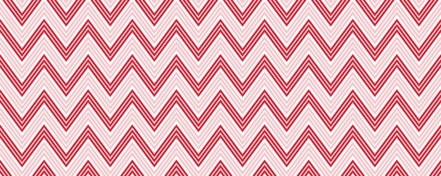 Bastón de caramelo zigzag de patrones sin fisuras Fondo de rayas onduladas rojas y rosas Decoración navideña repetitiva