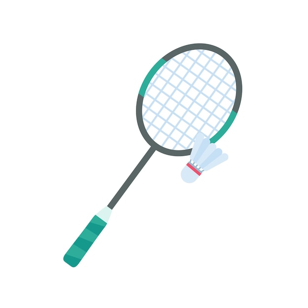 Bate de bádminton para golpear volantes en deportes de interior