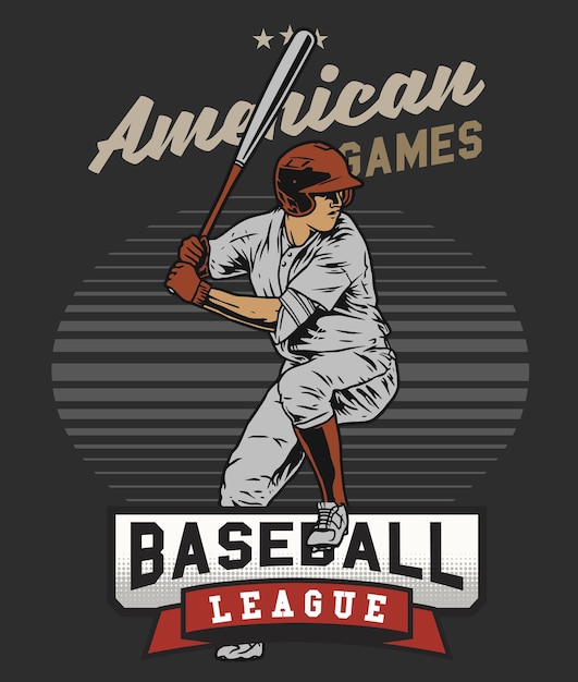 bateador de béisbol en el campo
