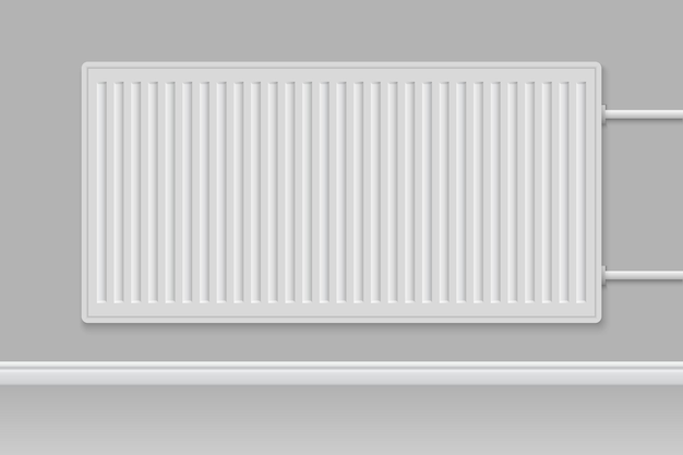 Batería de calefacción realista 3d Radiador doméstico
