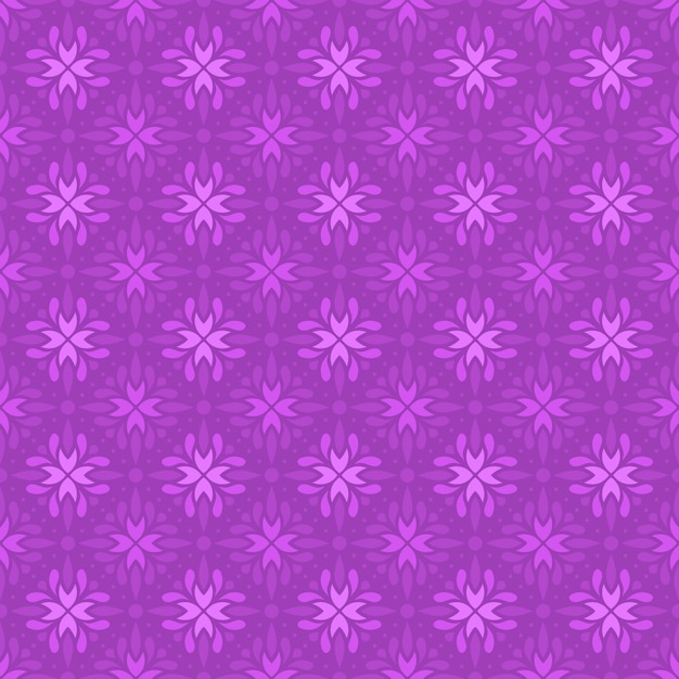 Batik clásico sin fisuras de fondo. papel tapiz geométrico de lujo. elegante motivo floral tradicional en color morado