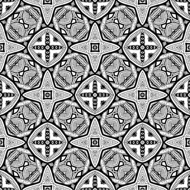 Batik indonesio en blanco y negro, Batik Indonesian es una técnica de tintura resistente a la cera aplicada a toda la tela