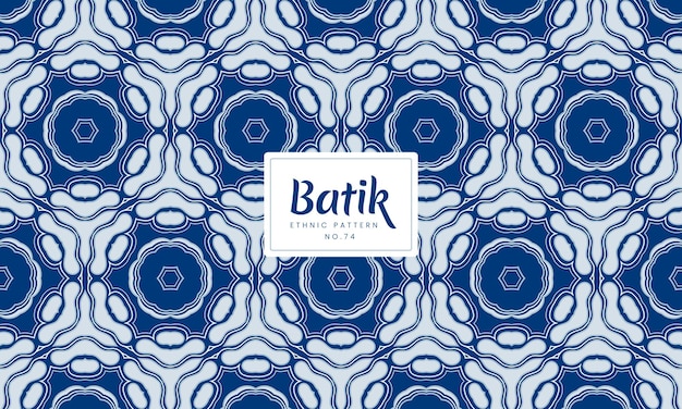 Vector batik indonesio combinación patrones florales tradicionales antecedentes