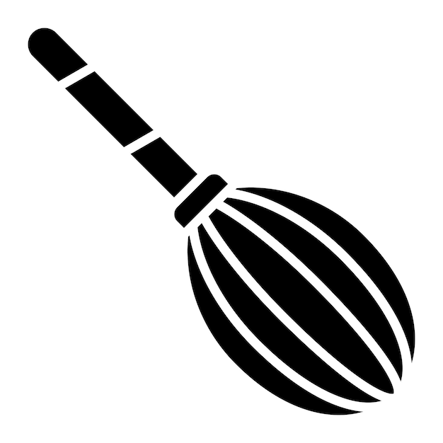Batir Glifo Ilustración Negro Sólido