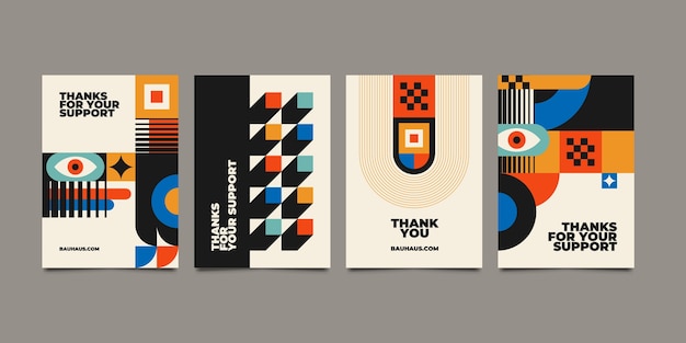 Bauhaus en estilo plano