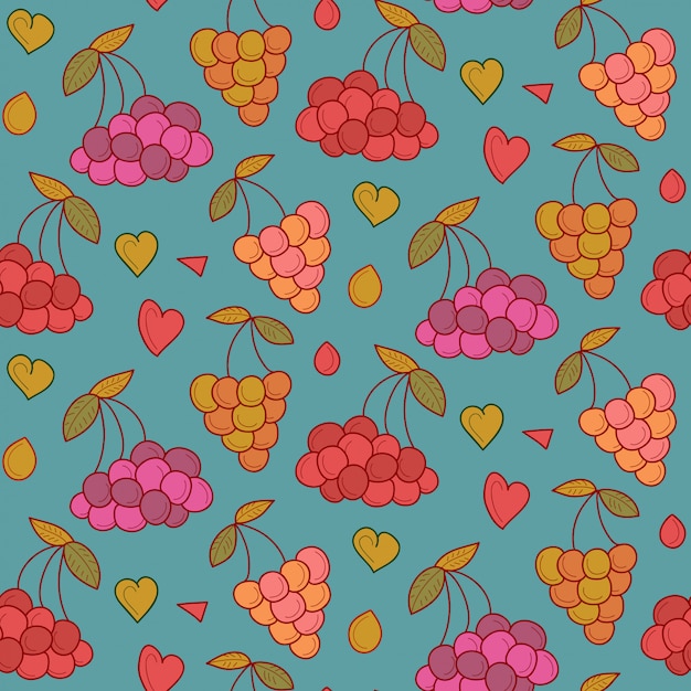 bayas de patrones sin fisuras con corazones.
