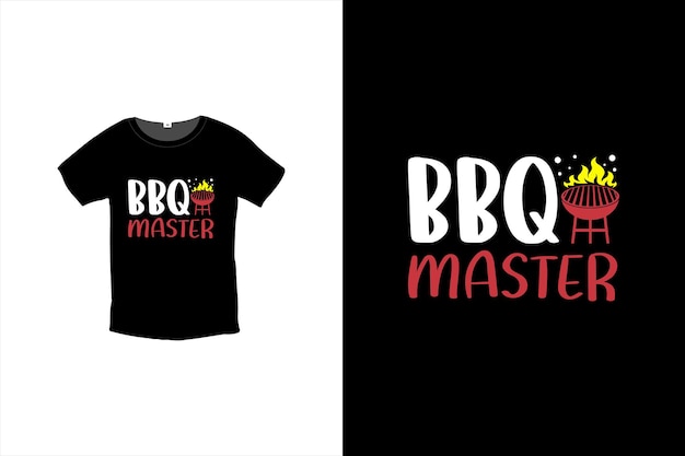 Bbq Master BBQ vector tipografía camiseta diseño Perfecto para imprimir artículos y bolsas