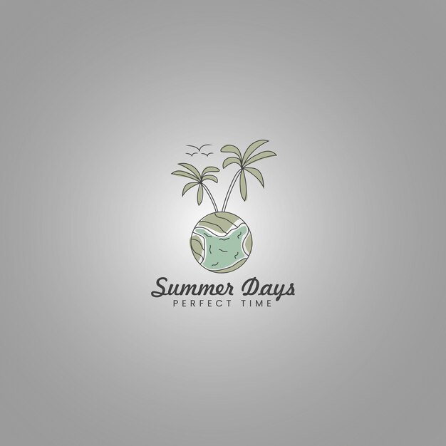 Beach logo vectors