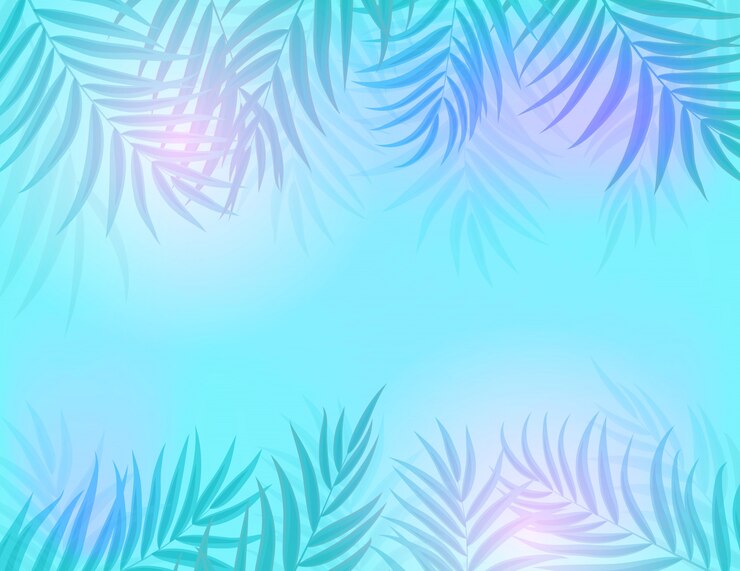 Vector beautifil palmera hoja silueta