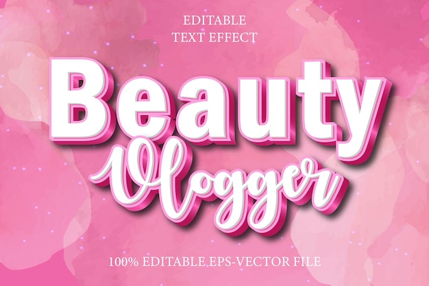 Beauty Vlogger Editable 3D Estilo modernoY