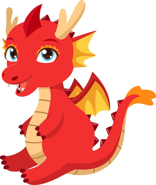 El bebé del dibujo animado del dragón