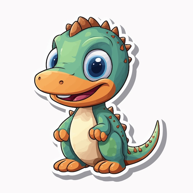 Vector el bebé dinosaurio.