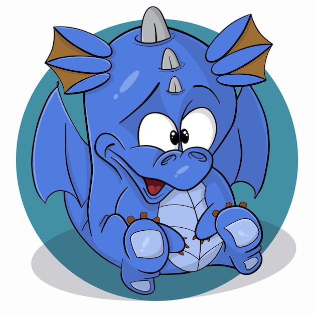 El bebé dragón azul