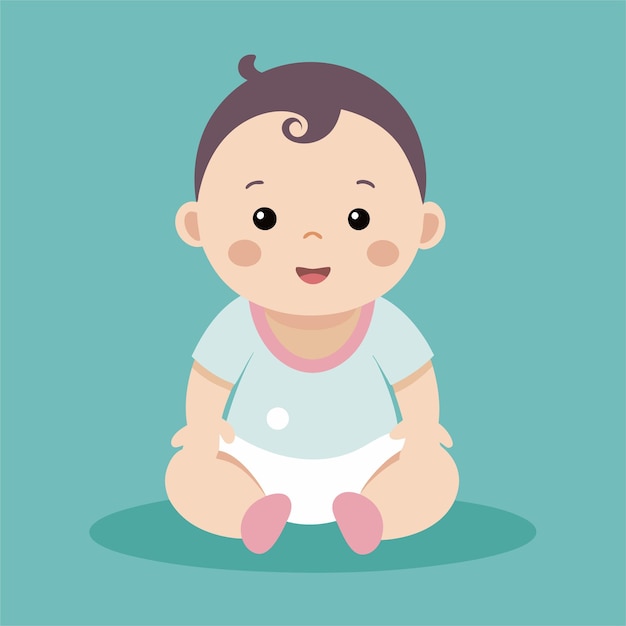 un bebé con un fondo azul y una etiqueta blanca que dice "baby quote"